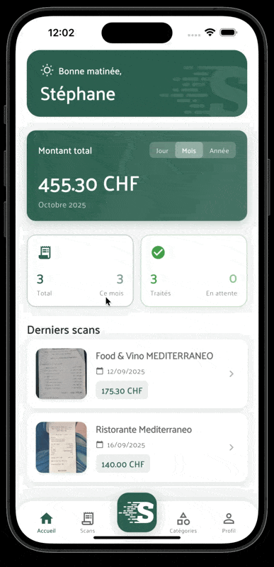 Interface Scano - Scan de documents
